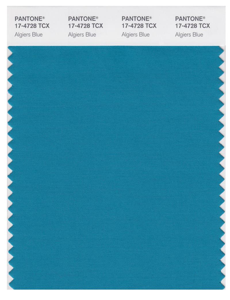 Pantone Smart 17-4728 TCX Color Swatch Card | Algiers Blue 