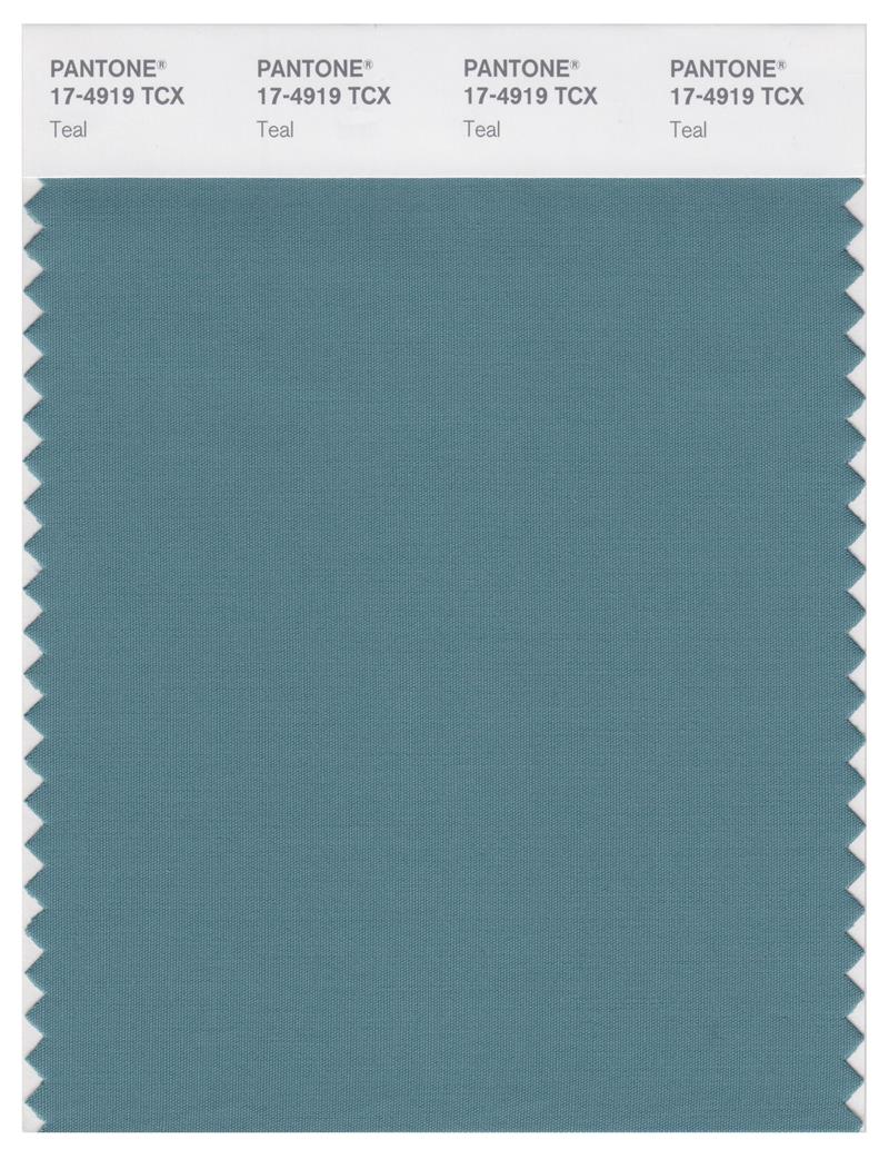 Pantone Smart 17-4919 TCX Color Swatch Card | Teal 