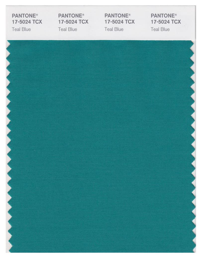 Pantone Smart 17-5024 TCX Color Swatch Card | Teal Blue 