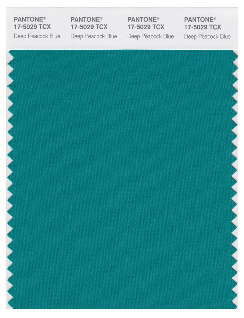 Pantone Smart 17-5029 TCX Color Swatch Card | Deep Peacock Blue 