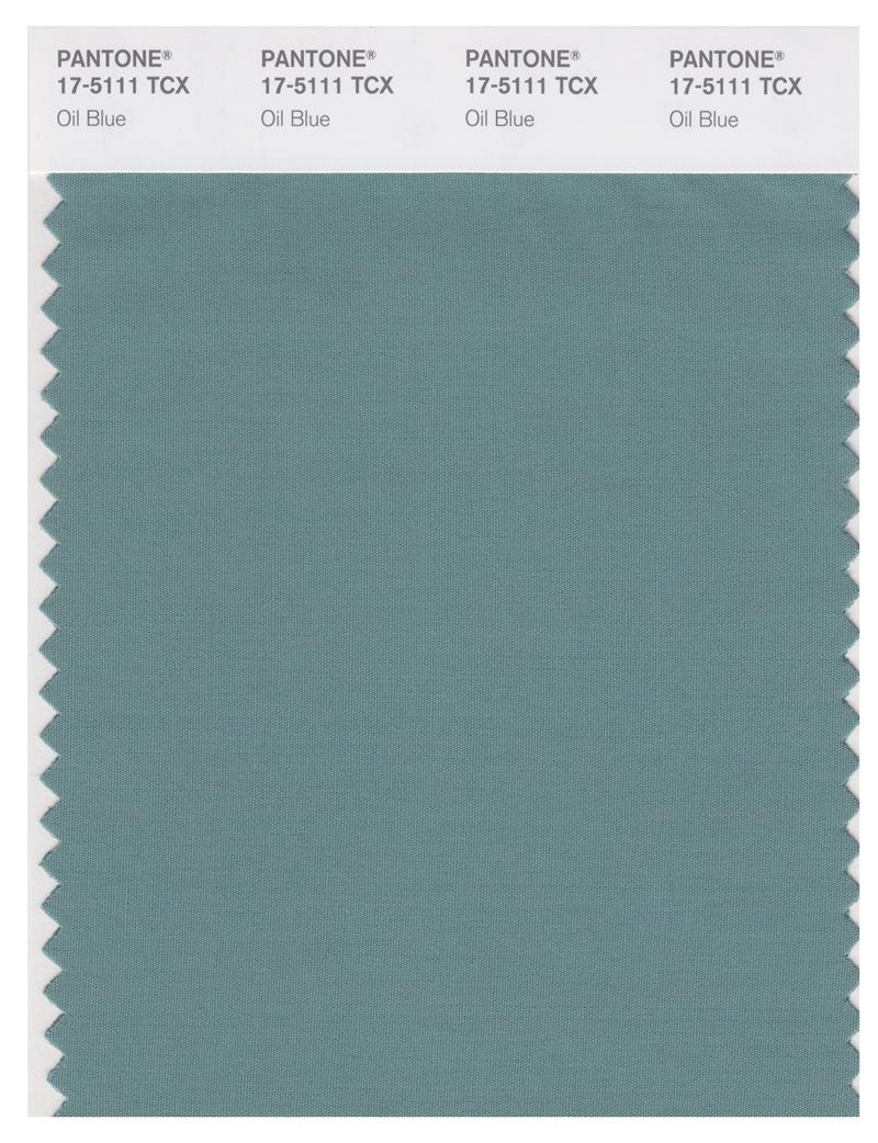 Pantone Smart 17-5111 TCX Color Swatch Card | Oil Blue 