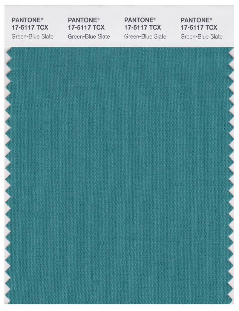 Pantone Smart 17-5117 TCX Color Swatch Card | Green-Blue Slate 