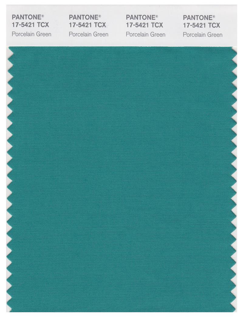 Pantone Smart 17-5421 TCX Color Swatch Card | Porcelain Green 