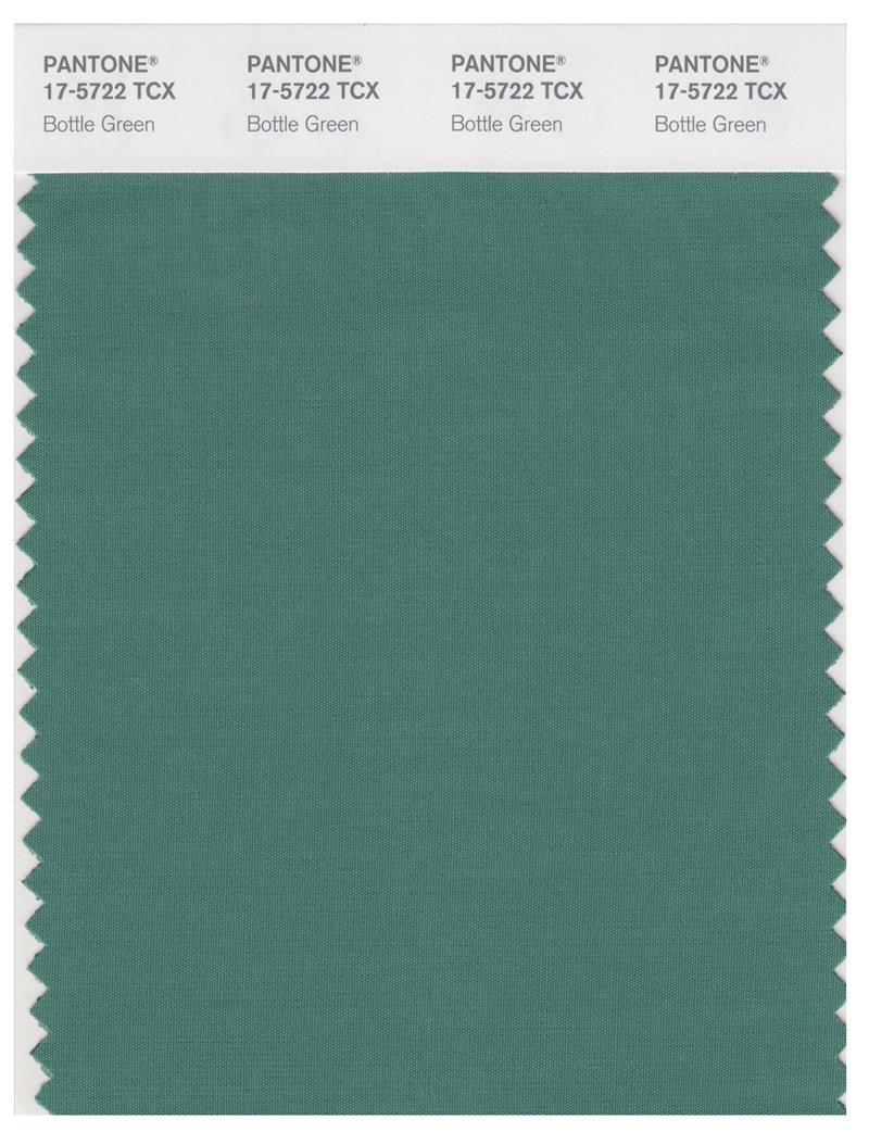 Pantone Smart 17-5722 TCX Color Swatch Card | Bottle Green 