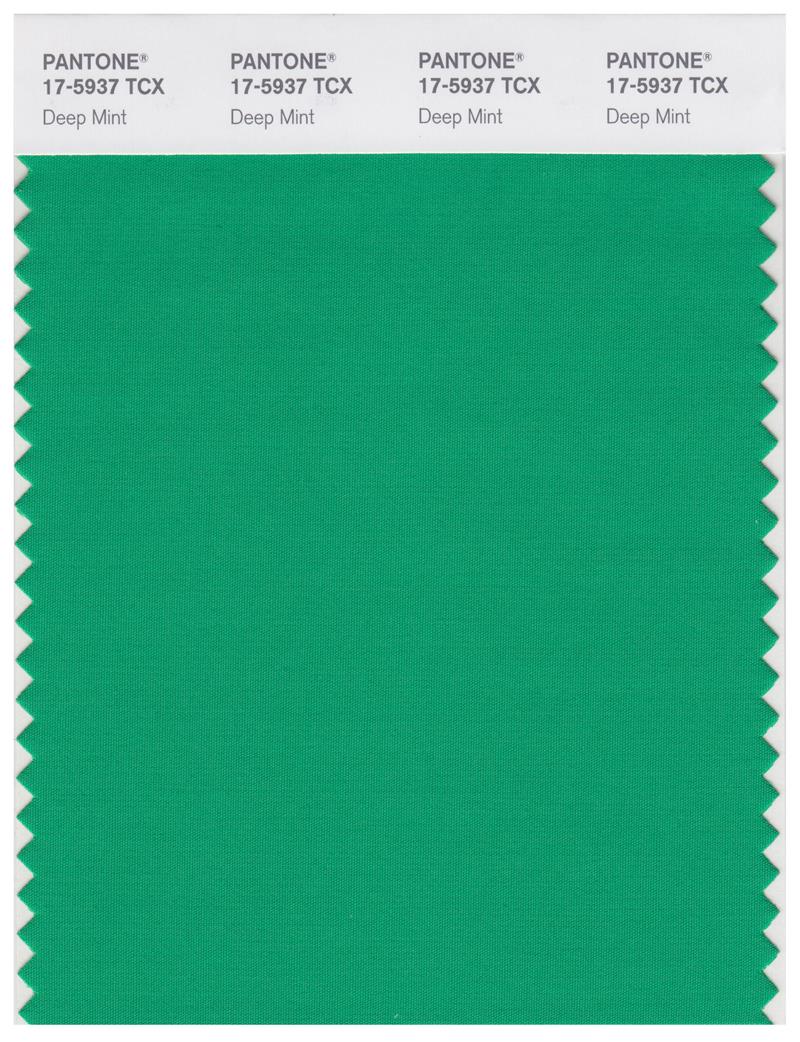 Pantone Smart 17-5937 TCX Color Swatch Card | Deep Mint 