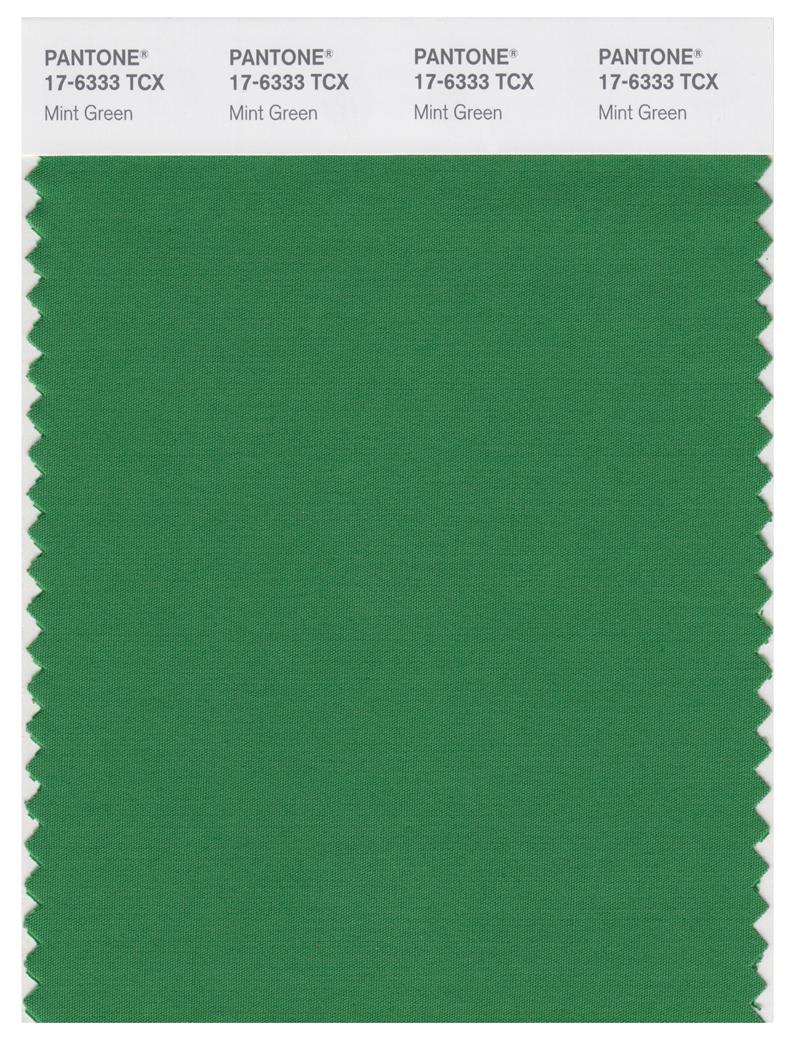 Pantone Smart 17-6333 TCX Color Swatch Card | Mint Green 