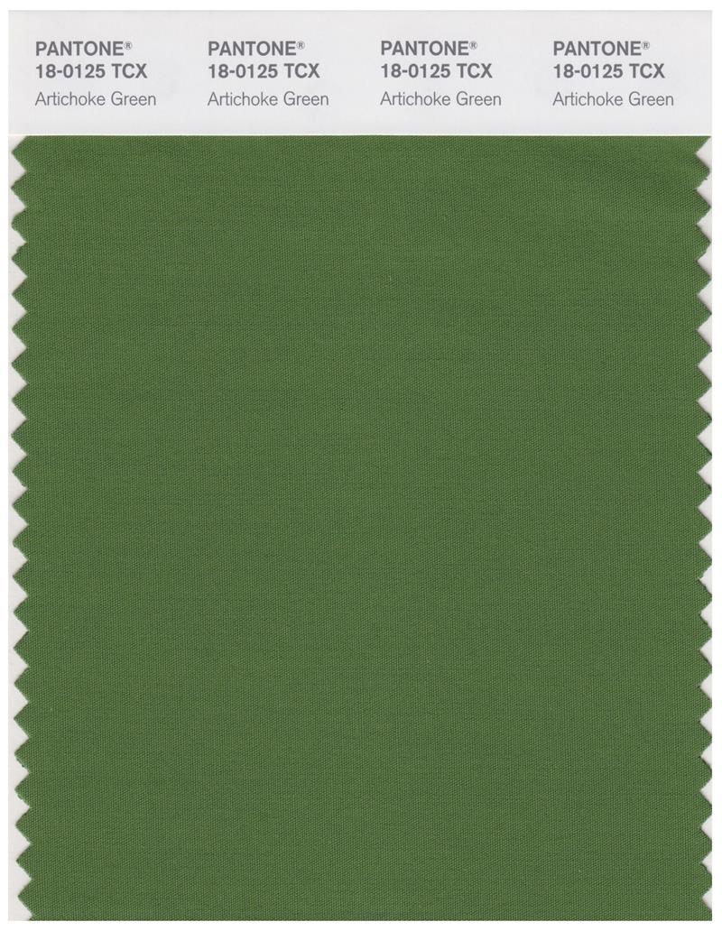 Pantone Smart 18-0125 TCX Color Swatch Card | Artichoke Green 