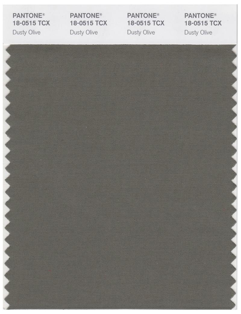 Pantone Smart 18-0515 TCX Color Swatch Card | Dusty Olive 