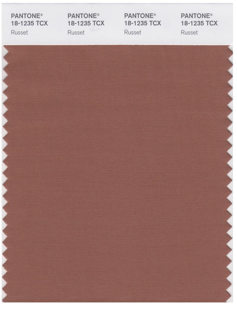 Pantone Smart 18-1235 TCX Color Swatch Card | Russet 