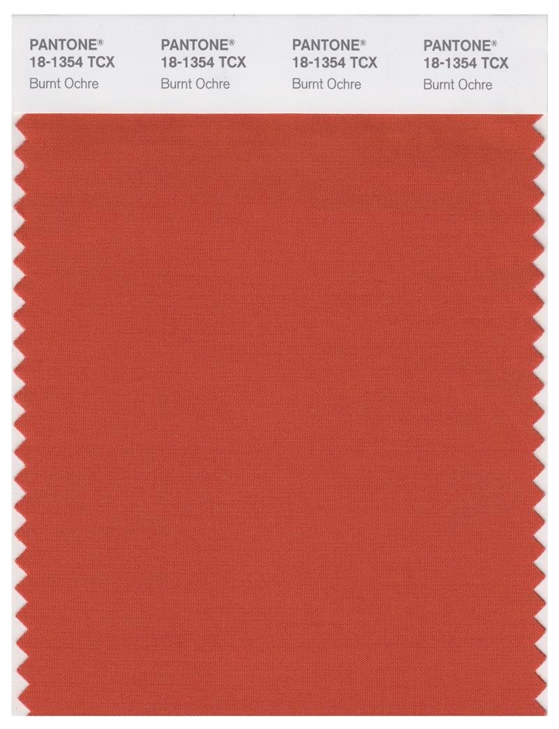 Pantone Smart 18-1354 TCX Color Swatch Card | Burnt Ochre 