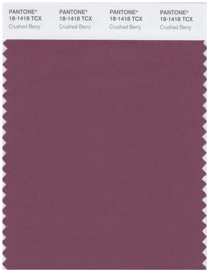 Pantone Smart 18-1418 TCX Color Swatch Card | Crushed Berry 