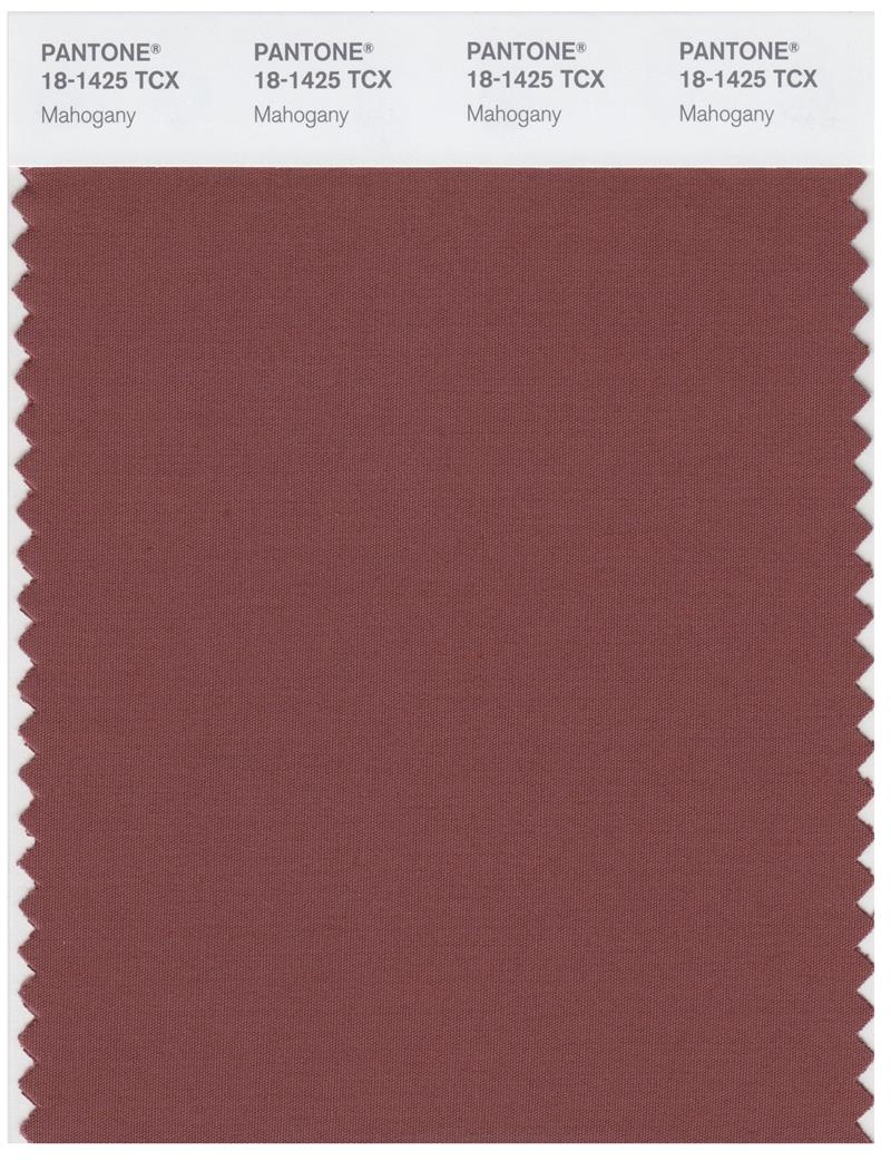 Pantone Smart 18-1425 TCX Color Swatch Card | Mahogany 