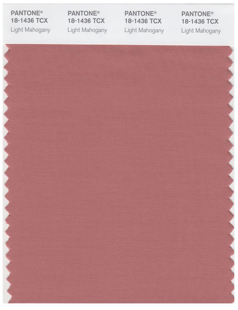 Pantone Smart 18-1436 TCX Color Swatch Card | Light Mahogany 