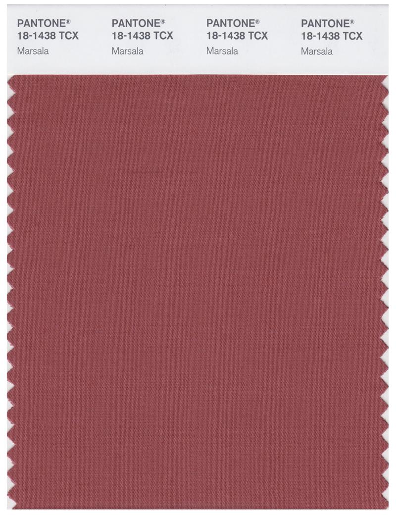 Pantone Smart 18-1438 TCX Color Swatch Card | Marsala 