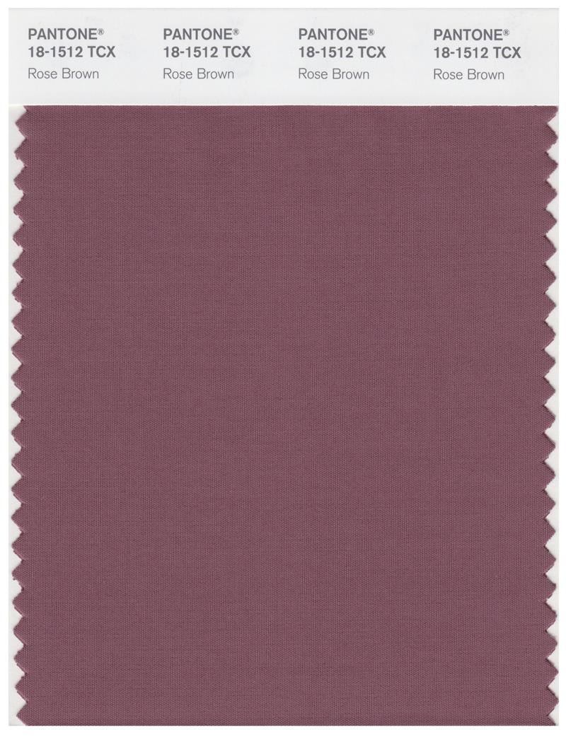 Pantone Smart 18-1512 TCX Color Swatch Card | Rose Brown 