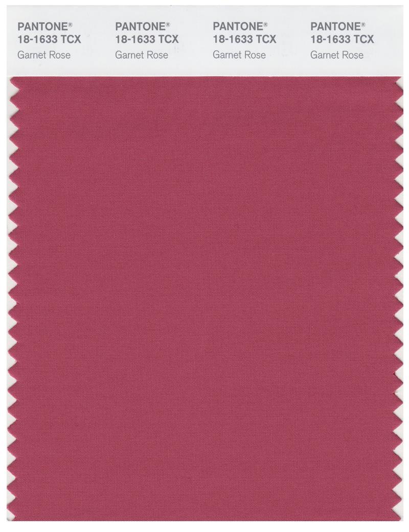 Pantone Smart 18-1633 TCX Color Swatch Card | Garnet Rose 