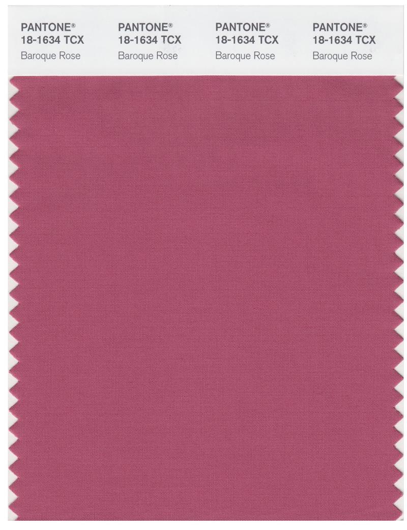 Pantone Smart 18-1634 TCX Color Swatch Card | Baroque Rose 