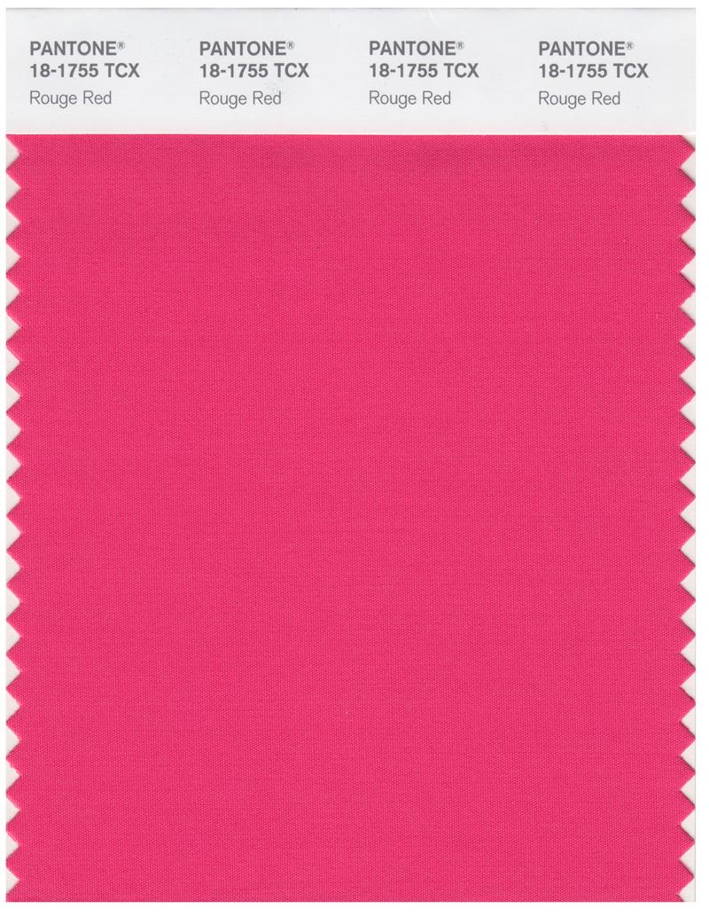 Pantone Smart 18-1755 TCX Color Swatch Card | Rouge Red 