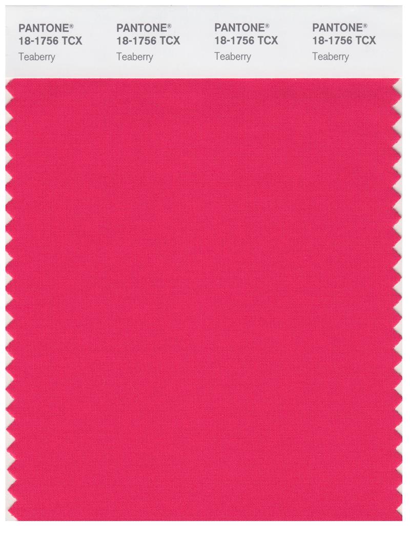 Pantone Smart 18-1756 TCX Color Swatch Card | Teaberry 