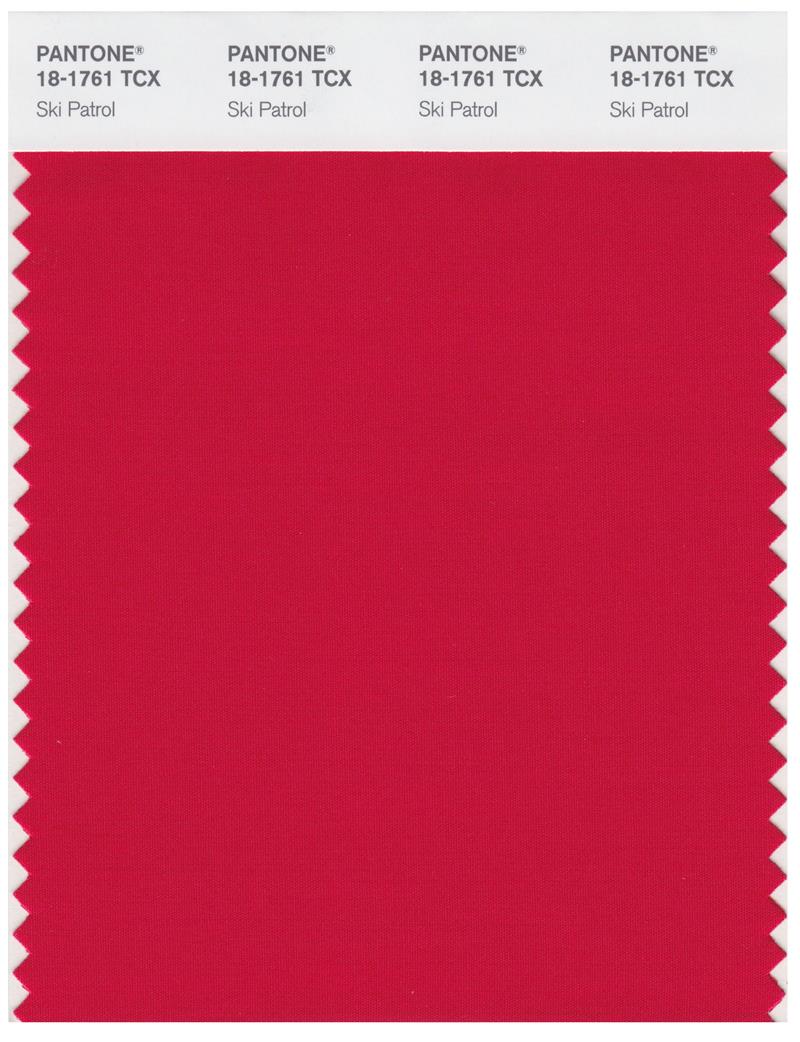 Pantone Smart 18-1761 TCX Color Swatch Card | Ski Patrol 