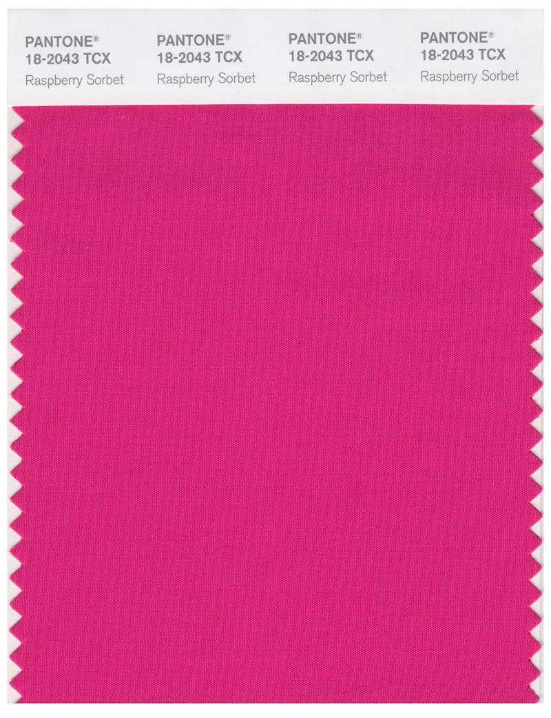 Pantone Smart 18-2043 TCX Color Swatch Card | Raspberry Sorbet 