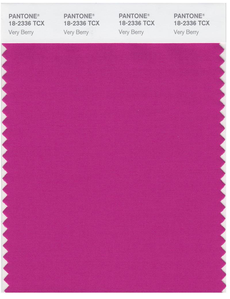 Pantone Smart 18-2336 TCX Color Swatch Card | Very Berry 