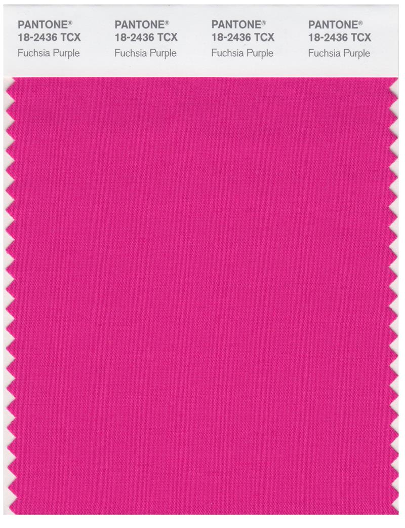 Pantone Smart 18-2436 TCX Color Swatch Card | Fuchsia Purple 