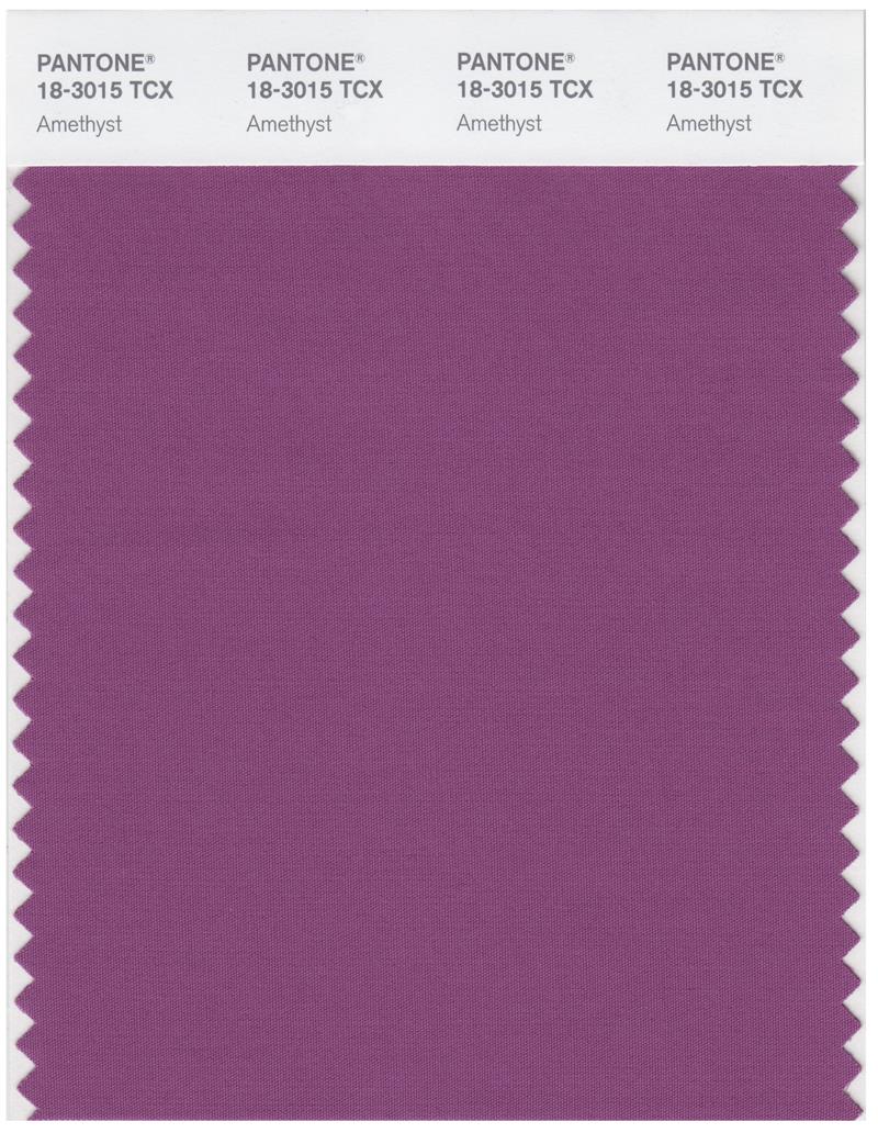 Pantone Smart 18-3015 TCX Color Swatch Card | Amethyst 