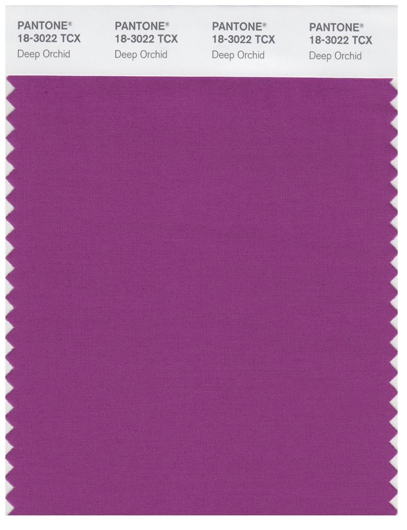 Pantone Smart 18-3022 TCX Color Swatch Card | Deep Orchid 