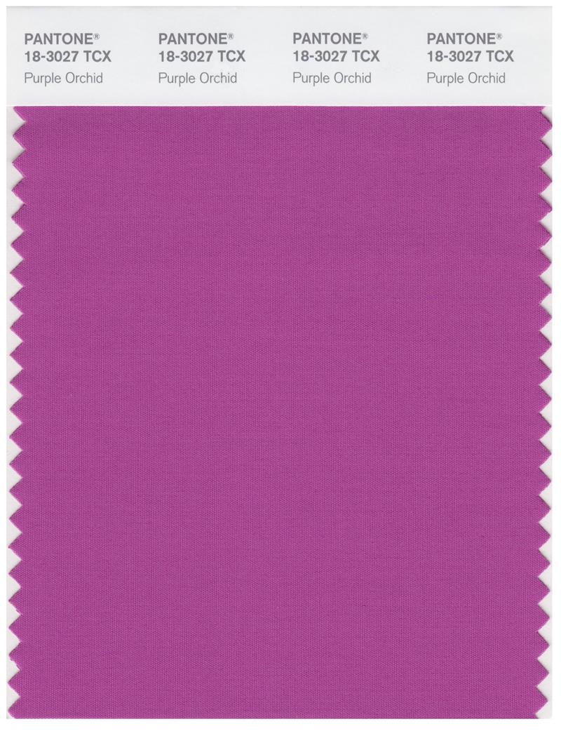 Pantone Smart 18-3027 TCX Color Swatch Card | Purple Orchid 