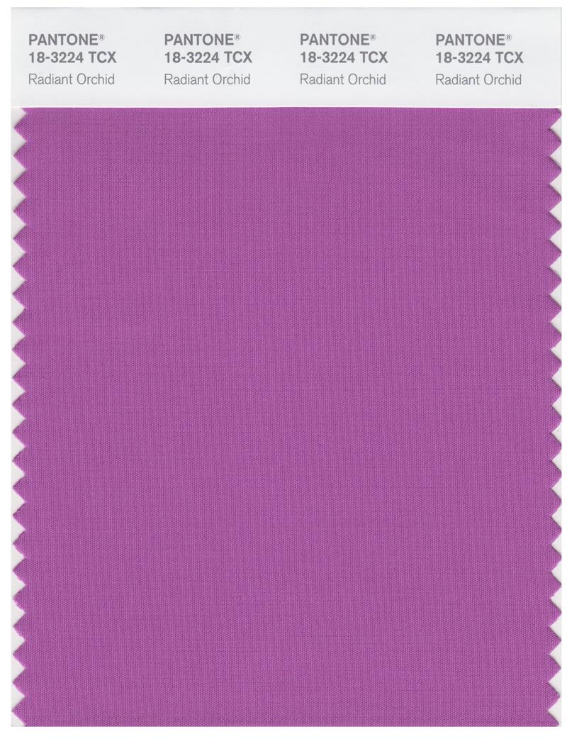 Pantone Smart 18-3224 TCX Color Swatch Card | Radiant Orchid 