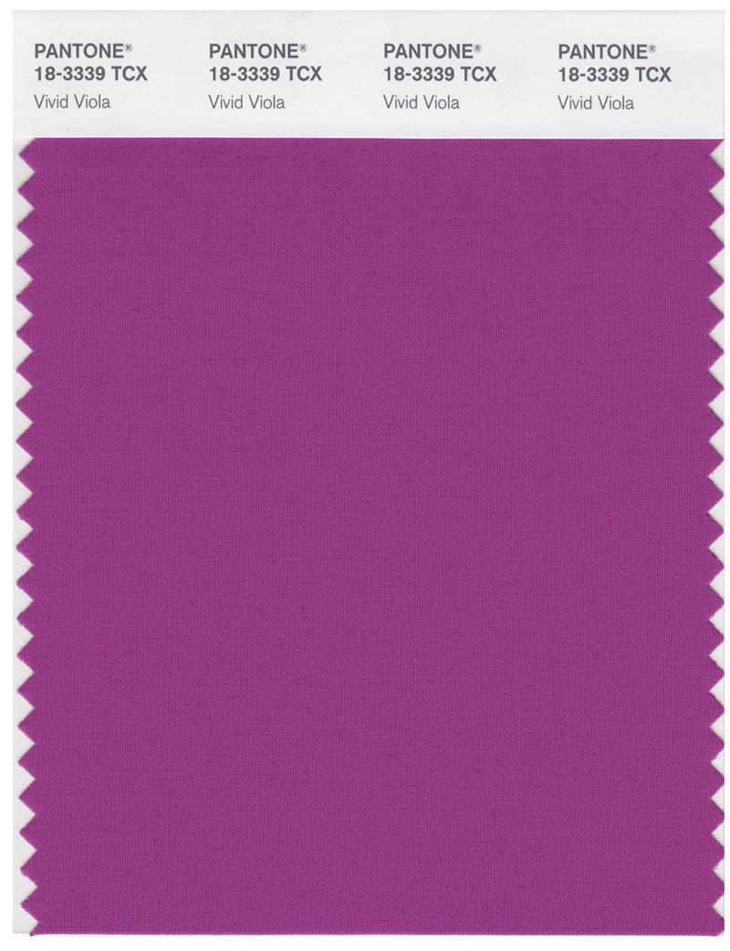 Pantone Smart 18-3339 TCX Color Swatch Card | Vivid Viola 