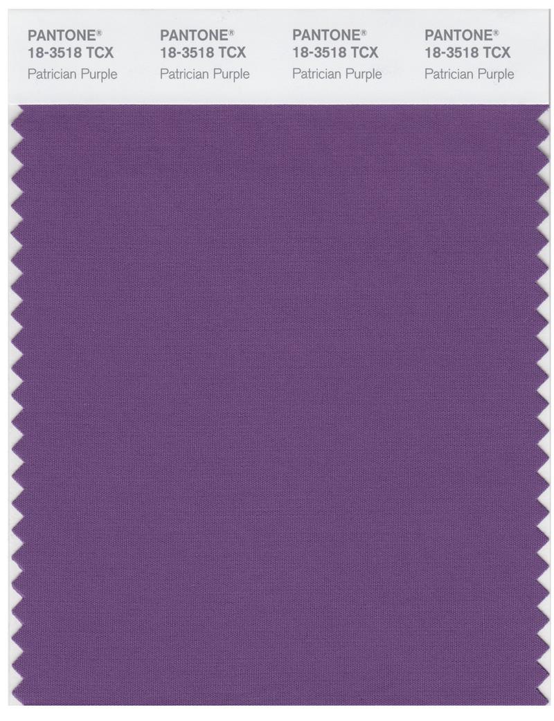 Pantone Smart 18-3518 TCX Color Swatch Card | Patrician Purple 