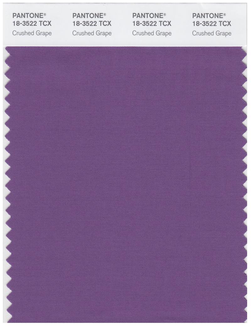 Pantone Smart 18-3522 TCX Color Swatch Card | Crushed Grape 