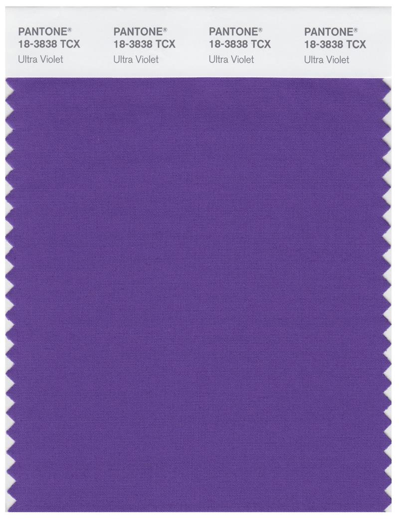 Pantone Smart 18-3838 TCX Color Swatch Card | Ultra Violet 