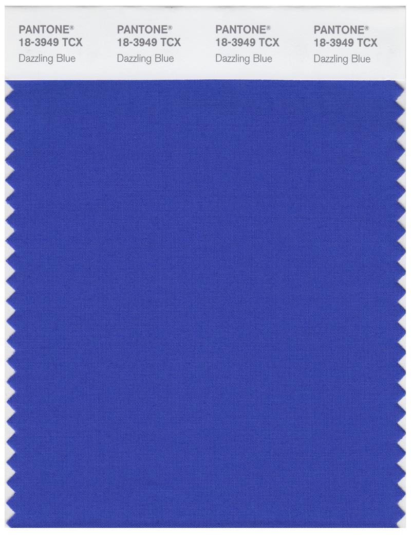 Pantone Smart 18-3949 TCX Color Swatch Card | Dazzling Blue 