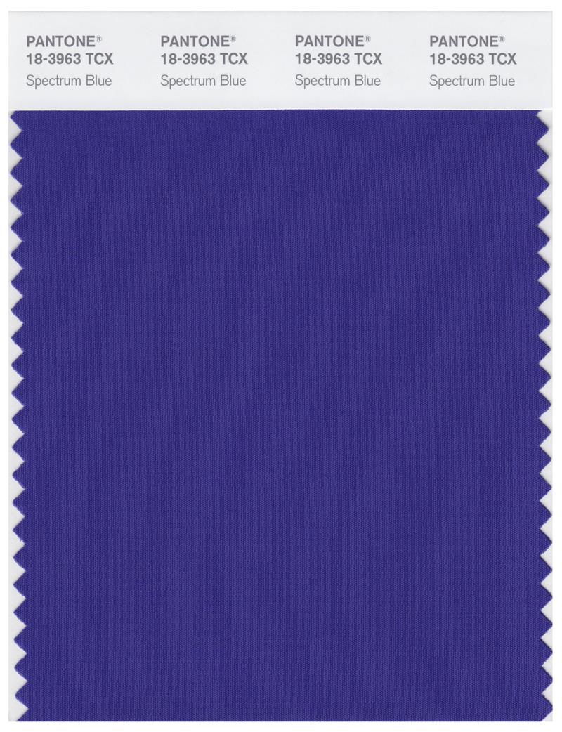 Pantone Smart 18-3963 TCX Color Swatch Card | Spectrum Blue 