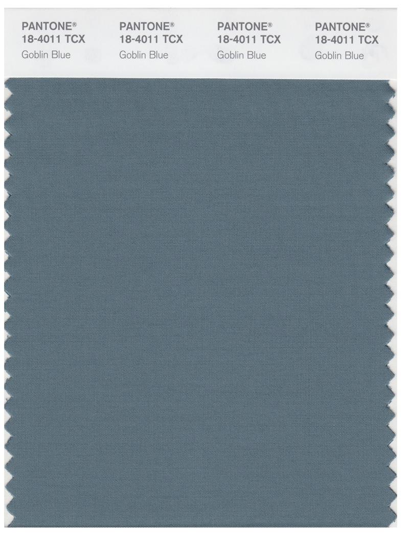 Pantone Smart 18-4011 TCX Color Swatch Card | Goblin Blue 