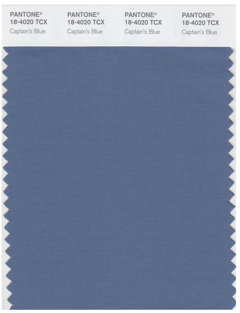 Pantone Smart 18-4020 TCX Color Swatch Card | Captain's Blue 