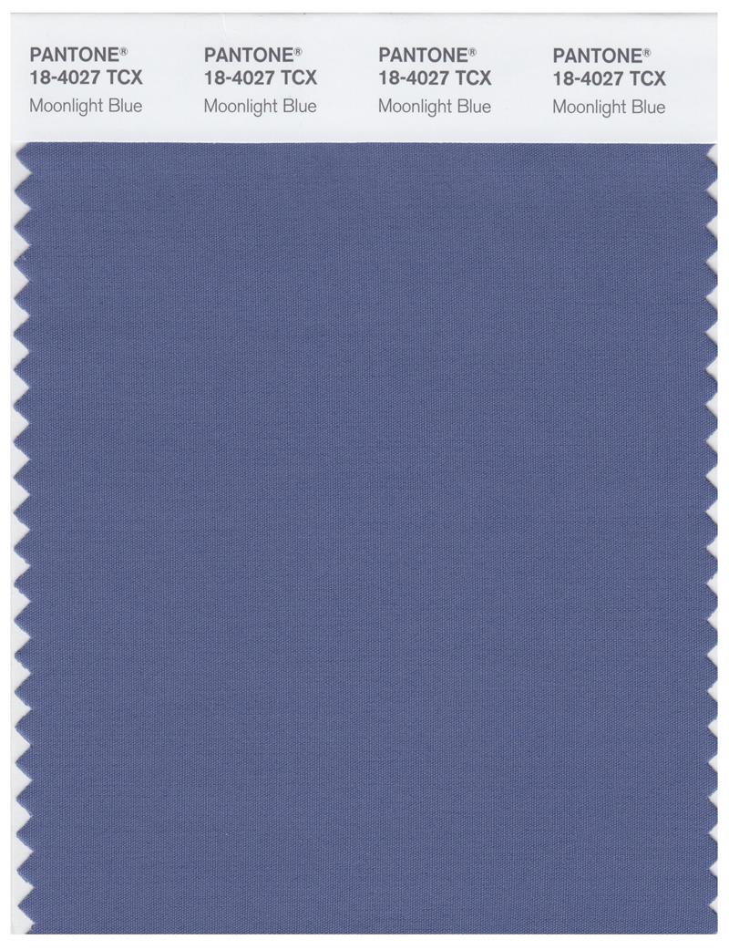 Pantone Smart 18-4027 TCX Color Swatch Card | Moonlight Blue 