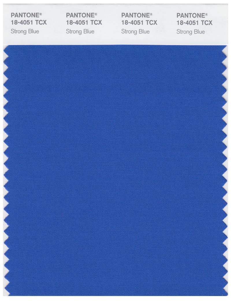 Pantone Smart 18-4051 TCX Color Swatch Card | Strong Blue 