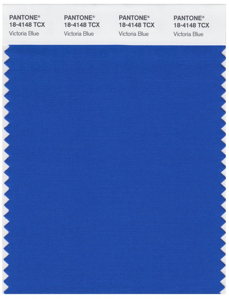 Pantone Smart 18-4148 TCX Color Swatch Card | Victoria Blue 