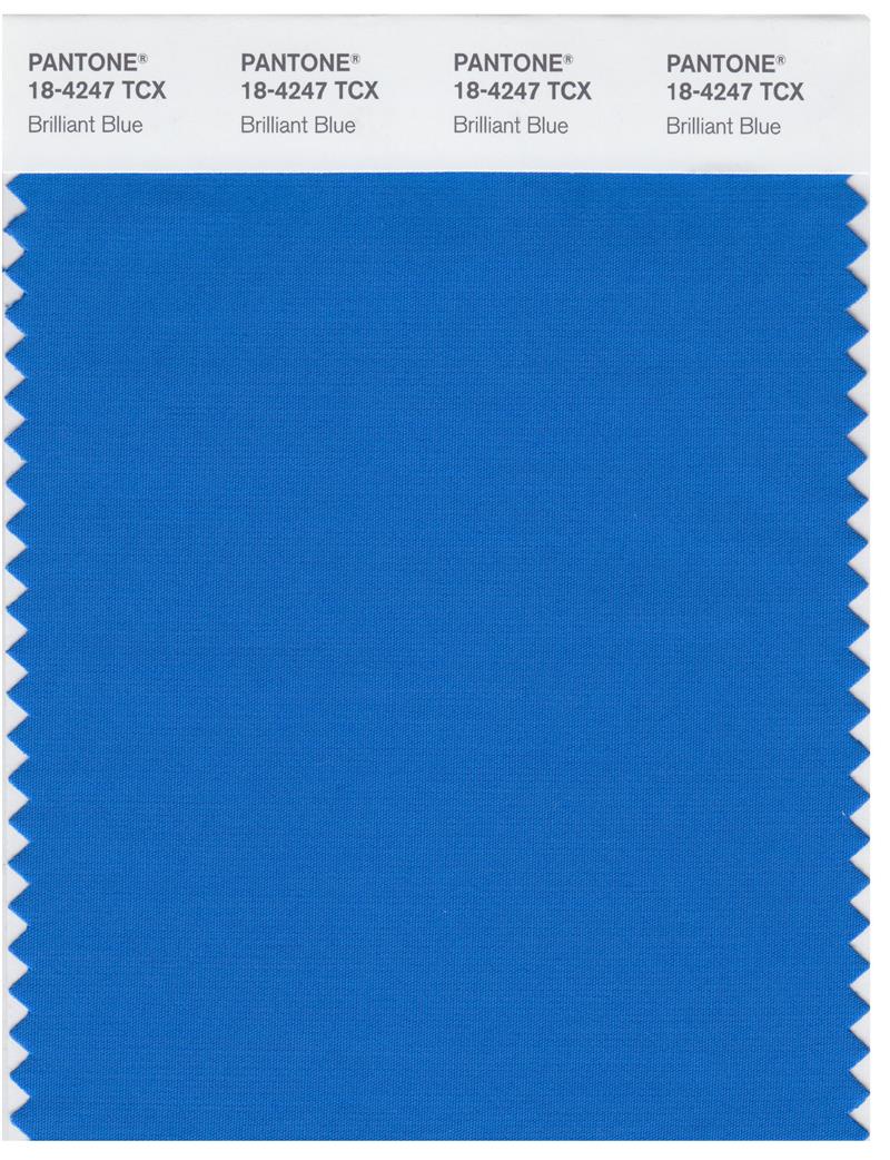 Pantone Smart 18-4247 TCX Color Swatch Card | Brilliant Blue 