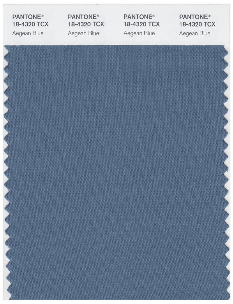 Pantone Smart 18-4320 TCX Color Swatch Card | Aegean Blue 