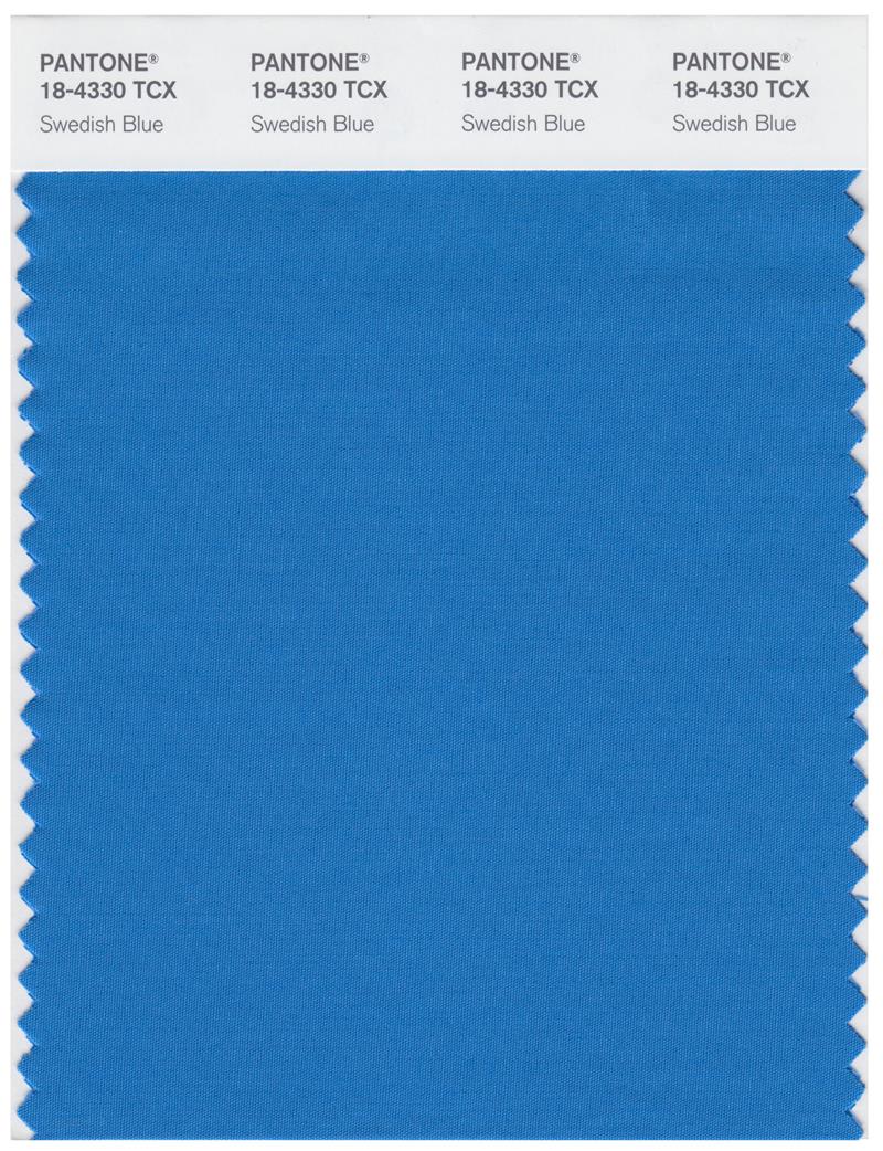 Pantone Smart 18-4330 TCX Color Swatch Card | Swedish Blue 