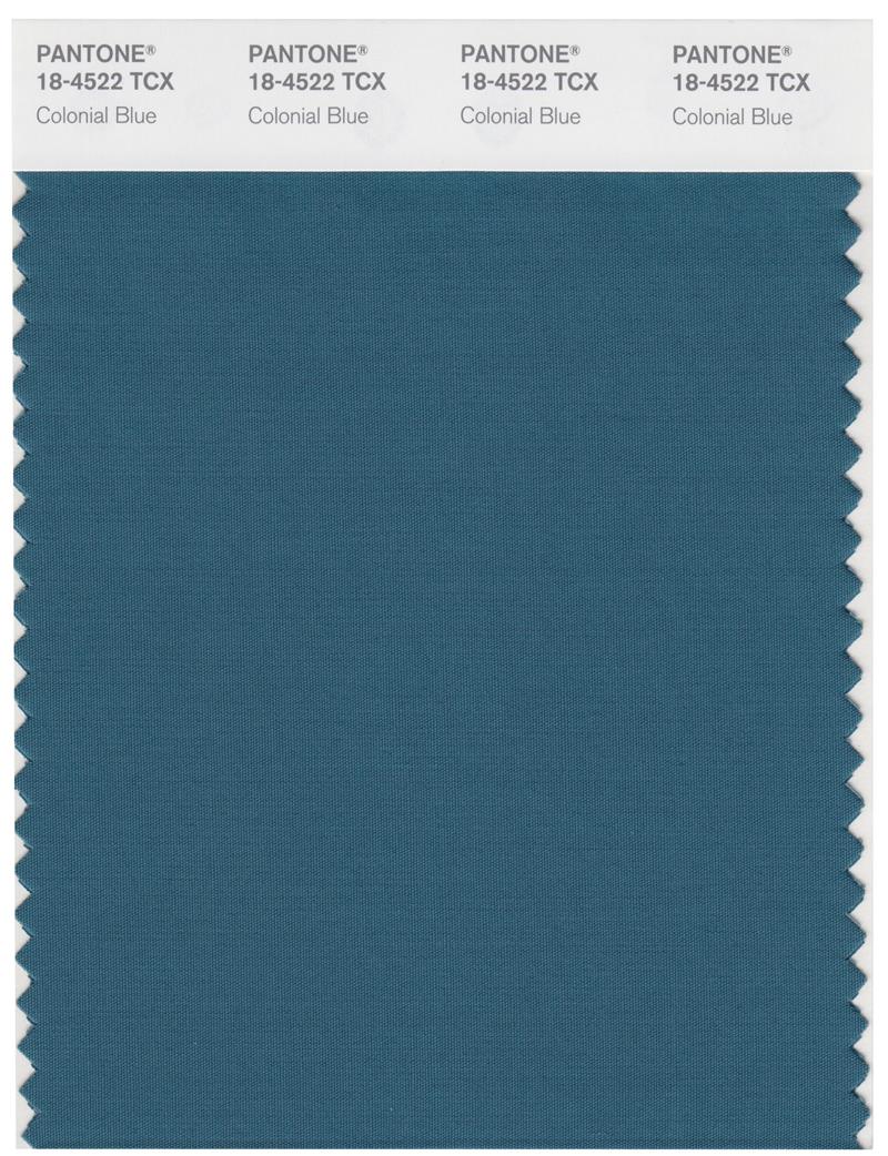 Pantone Smart 18-4522 TCX Color Swatch Card | Colonial Blue 