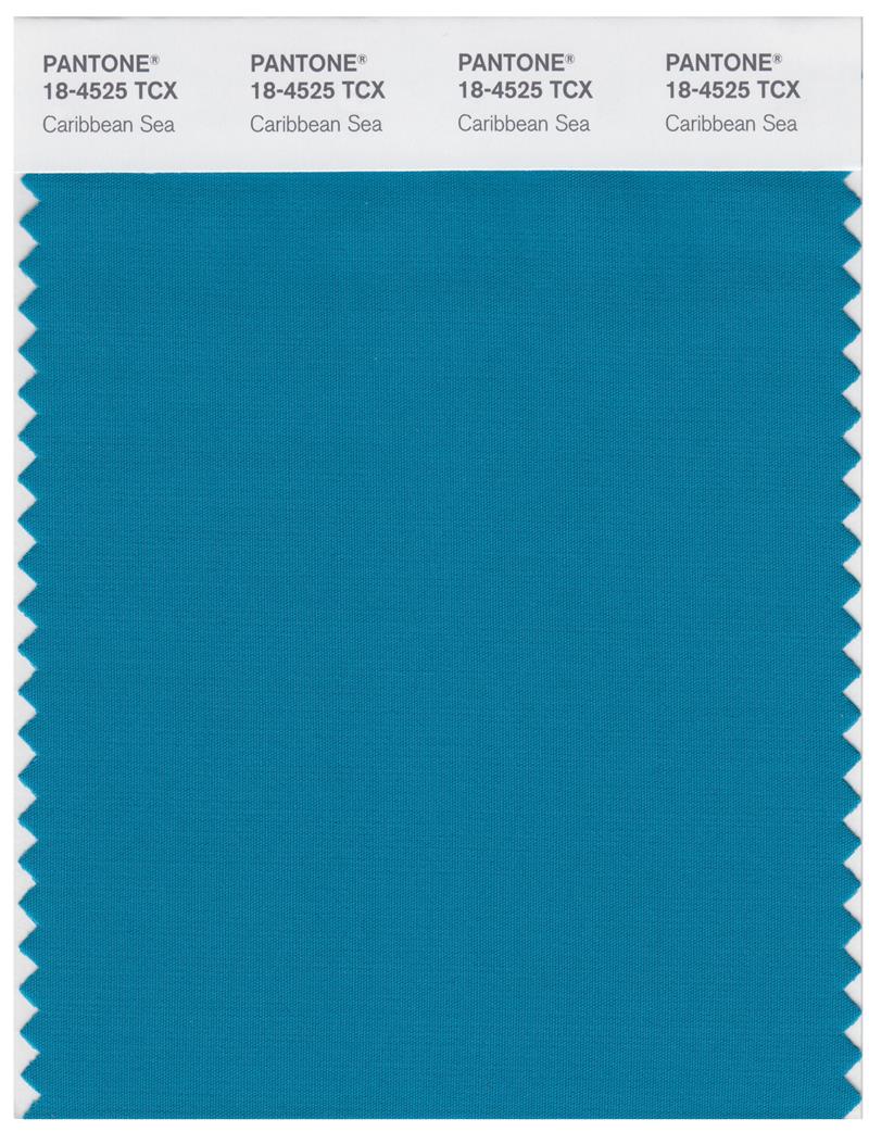 Pantone Smart 18-4525 TCX Color Swatch Card | Caribbean Sea 