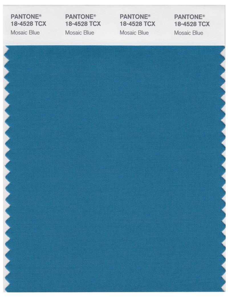 Pantone Smart 18-4528 TCX Color Swatch Card | Mosaic Blue 