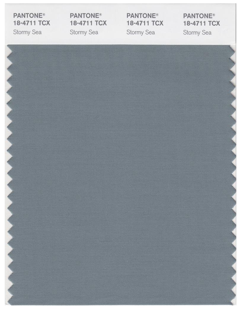 Pantone Smart 18-4711 TCX Color Swatch Card | Stormy Sea 