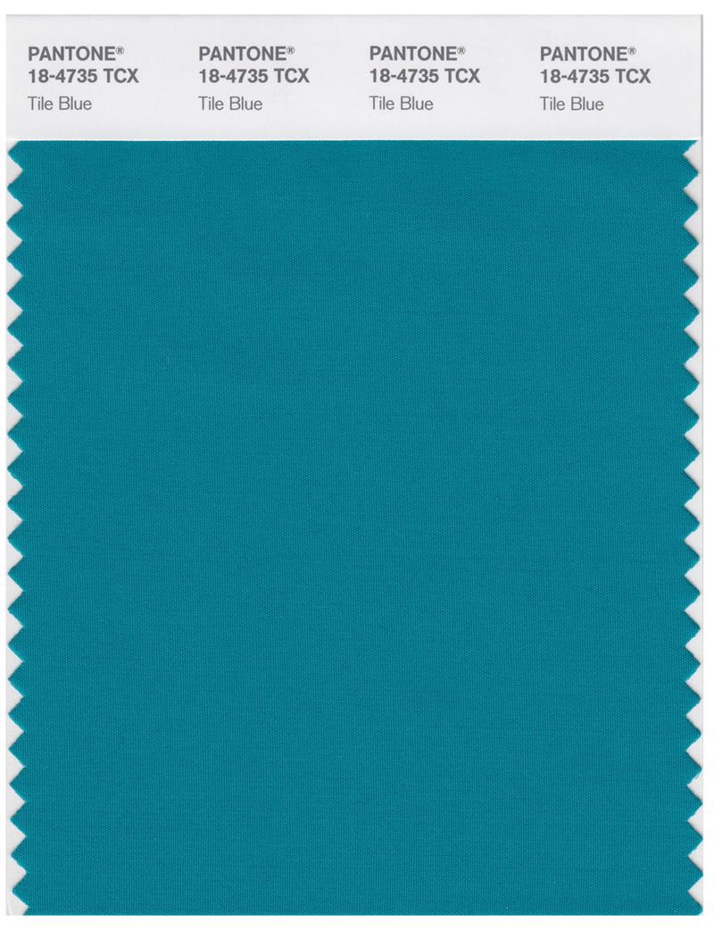 Pantone Smart 18-4735 TCX Color Swatch Card | Tile Blue 